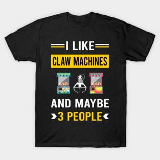 3 People Claw Machine Crane T-Shirt